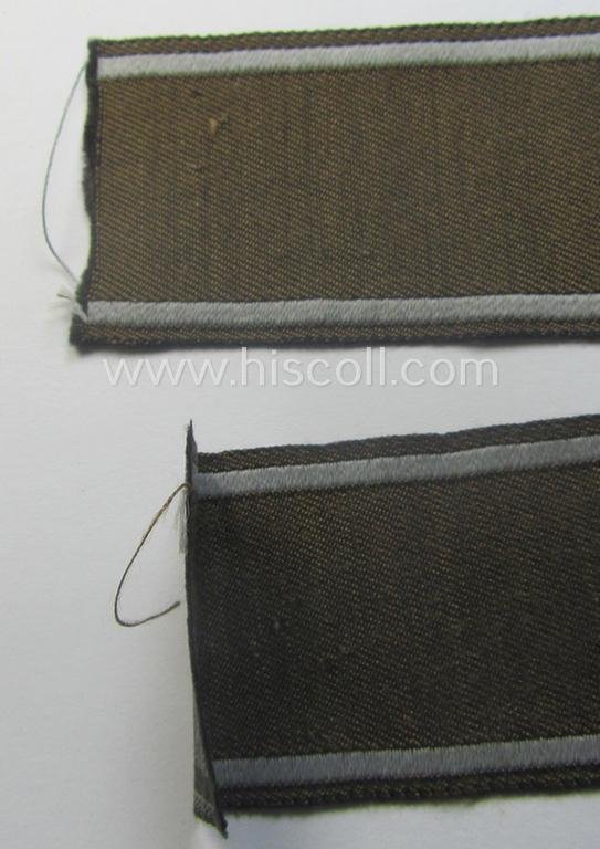Hardly ie. never worn example of a WH (Heeres) cuff-title ie. armband (ie. 'Ärmelstreifen') entitled: 'Feldgendarmerie' (being a typical 'BeVo'-woven example) — image 7