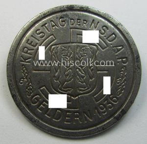 Commemorative - and scarcely found! - so-called: N.S.D.A.P.-related 'tinnie' (ie. …