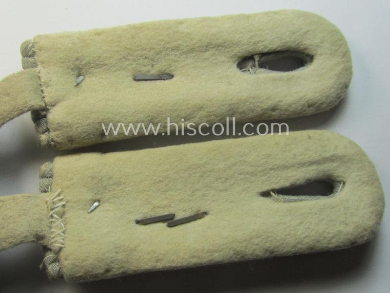 Superb - and fully matching! - pair of WH (Heeres) officers'-type, neatly 'cyphered' shoulderboards as was intended for usage by an: 'Oberleutnant der Infanterie' who served within the famous 'GrossDeutschland'-Div. — image 4