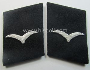 Pair of WH (Luftwaffe) EM- (ie. NCO-) type collar-tabs as …