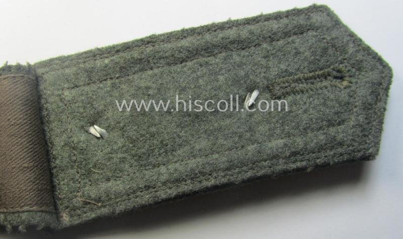 Single, 'cyphered'- (and I deem early- ie. mid-war-period) WH (Kriegsmarine) NCO-type shoulderstrap as was intended for usage by an: 'Oberfeldwebel eines Küsten-Artillerie-Rgts.' — image 4