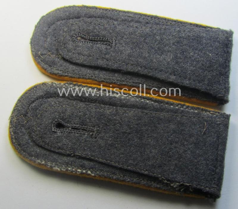 Very unusually seen, pair of WH (Luftwaffe) NCO-type, neatly 'cyphered' shoulderstraps as was intended for usage by a: 'Feldwebel der Flieger- o. Fallschirmjäger-Truppen u. Mitglied einer Unteroffiziersschule' — image 3