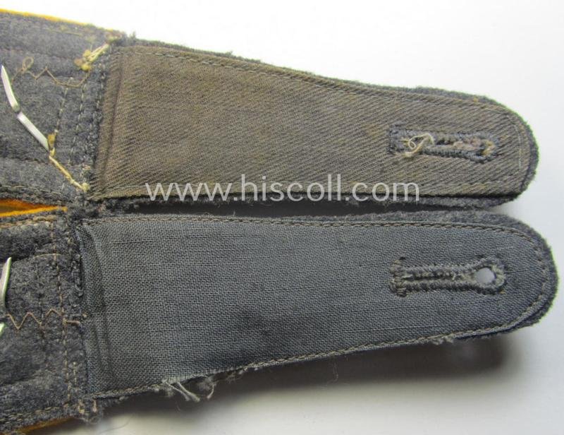 Very unusually seen, pair of WH (Luftwaffe) NCO-type, neatly 'cyphered' shoulderstraps as was intended for usage by a: 'Feldwebel der Flieger- o. Fallschirmjäger-Truppen u. Mitglied einer Unteroffiziersschule' — image 5