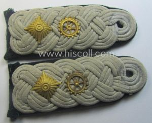 Pair of WH (Kriegsmarine) neatly 'cyphered', officers'-type shoulderboards (ie. 'Schulterstücke') …