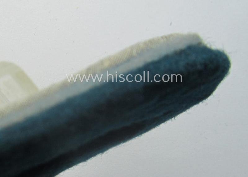 Single - and very scarcely encountered! - 'cyphered', officers'-type shoulderboard for a WH (Heeres) 'Feldpolizeiobersekretär o. Inspektor der Geheime Feldpolizei' (being of a rank comparable with an: 'Oberleutnant') — image 4