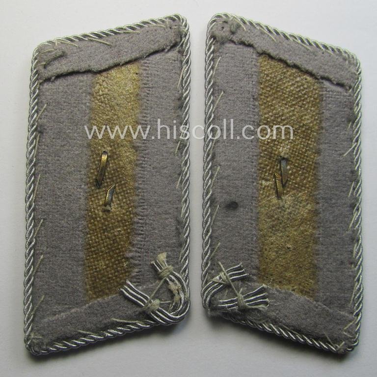 Fully matching - and actually not that easily found!! - DRK (ie. 'Deutsches Rotes Kreuz') enlisted-mens'- (ie. NCO-) type collar-tabs (ie. 'Kragenspiegel') as was intended for usage by a: 'DRK-Helfer' — image 2