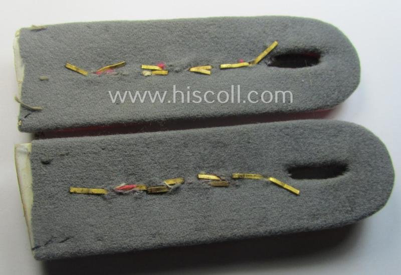 Pair of WH (Heeres) 'cyphered' officers'-type shoulderboards: 'Hauptmann der Reserve des Panzerjäger-Abts. 1' (having a rarely seen pair of smaller-sized 'P'-cyphers ie. 'Ziffern' period-attached) — image 3