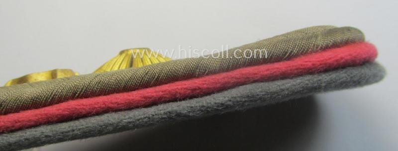 Pair of WH (Heeres) 'cyphered' officers'-type shoulderboards: 'Hauptmann der Reserve des Panzerjäger-Abts. 1' (having a rarely seen pair of smaller-sized 'P'-cyphers ie. 'Ziffern' period-attached) — image 4