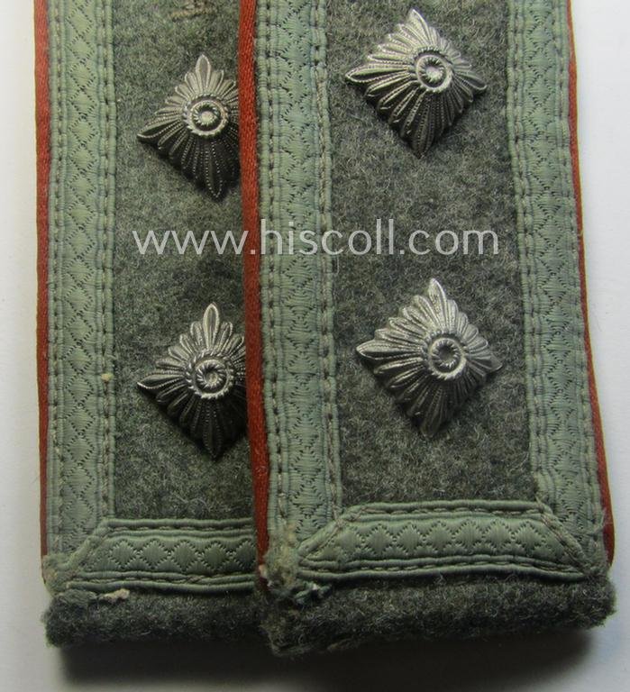 Pair of WH (Heeres) early- (ie. mid-) war-period- (ie. 'M41 o. M43'-pattern), NCO-type shoulderstraps: 'Oberfeldwebel der Kradschützenbtle. der Pz.Div. u. Inf.Div. (mot)' — image 2