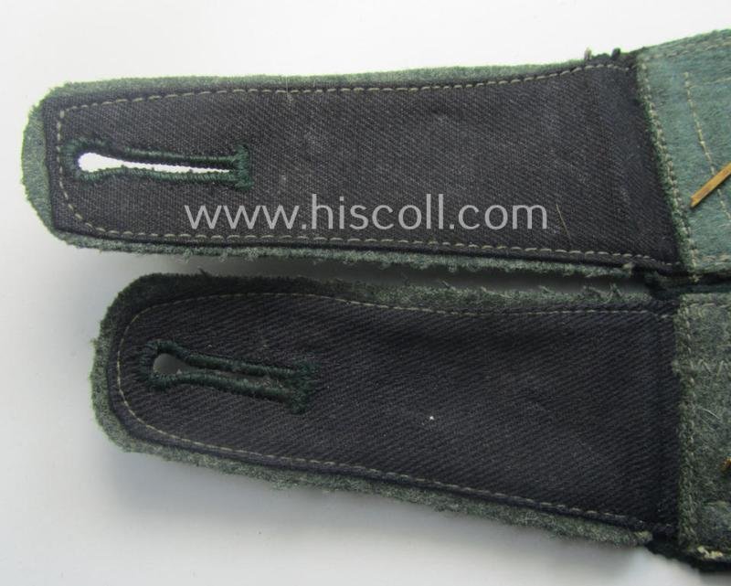 Pair of WH (Heeres) NCO-type (ie. 'M36- o. M40'-pattern- and/or 'pointed-styled'), neatly 'cyphered' shoulderstraps as was intended for usage by an: 'Oberfeldwebel einer Infanterie Lehr-Bataillons o. Rgts.' — image 5