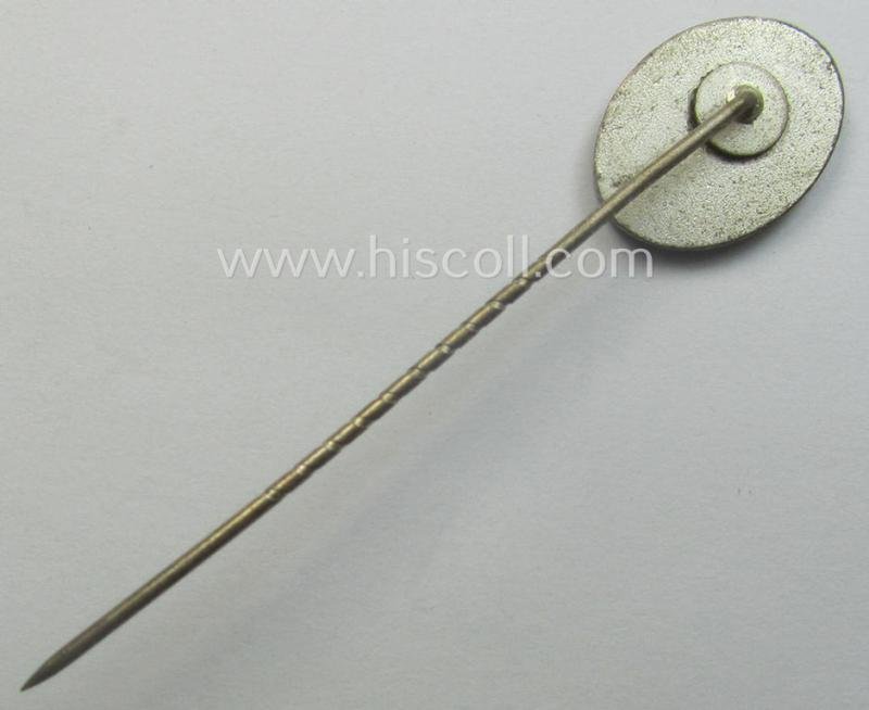 Neatly green-toned-enamelled - and actually fairly rarely encountered! - so-called: 'Ehrennadel in Gold des Deutsches Kartell für Jagd- und Sportschiessen' (o. 'KKS') — image 3