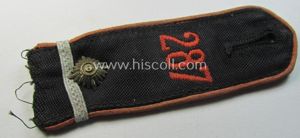 Single - and clearly worn - bright-red-piped so-called: 'Allgemeine-HJ'-shoulderstrap as …