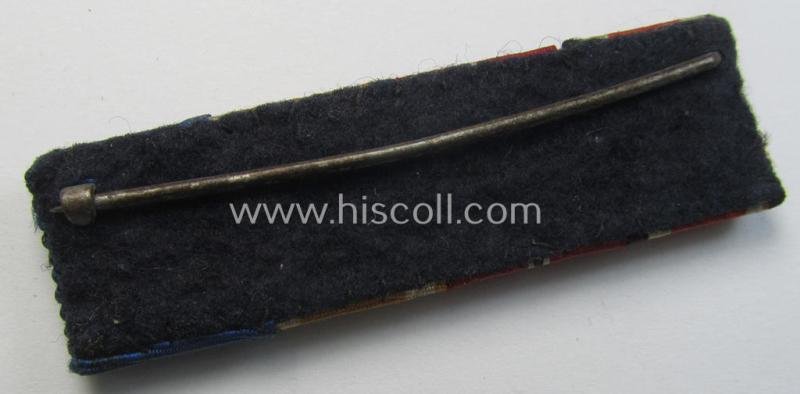 4-pieced, WH ie. WWII-period ribbon-bar (ie. 'Feld- o. Bandspange') showing the ribbons for an: 'EK II.Kl.', an: 'Ost'-medal, a: 'Westwall'-medal and a: WH 'Dienstauszeichnung der 4. Stufe' — image 3
