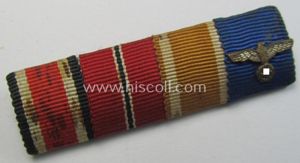 4-pieced, WH ie. WWII-period ribbon-bar (ie. 'Feld- o. Bandspange') showing …