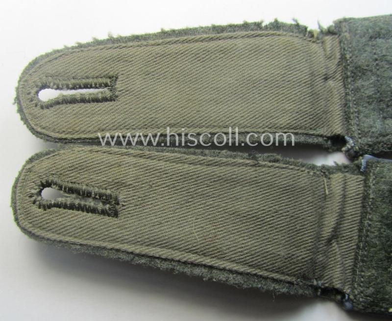 Pair of mid-war-period, so-called: 'M41 o. M43'-pattern, WH (Heeres) NCO-type shoulderstraps that comes with its accompanying 'Überschube'-pair as was intended for an: 'Oberfeldwebel des Nachschub-Abtgs. 33' — image 5