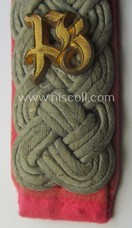 Single - and actually rarely found! - WH (Heeres) 'cyphered', officers'-type shoulderboard: 'Major eines Panzerzuges' — image 2