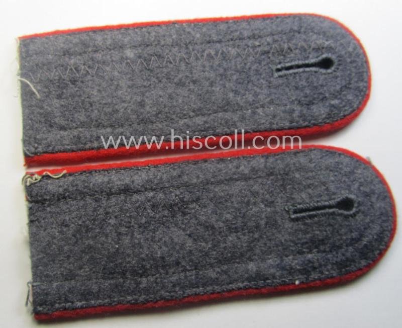 Pair of neatly 'cyphered', WH (Luftwaffe) NCO-type shoulderstraps: 'Unterwachtmeister des Festungs-Flakartillerie-Abtlgs o. Rgts. 34' — image 3