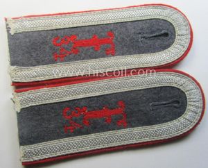 Pair of neatly 'cyphered', WH (Luftwaffe) NCO-type shoulderstraps: 'Unterwachtmeister des …