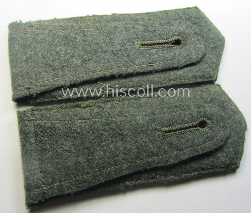 Pair of early-period- (ie. 'Reichswehr'-era- and/or 'pointed-styled'), WH (Heeres) 'cyphered' EM-type shoulderstraps: 'Soldat des Pionier-Rgts. 6' — image 3