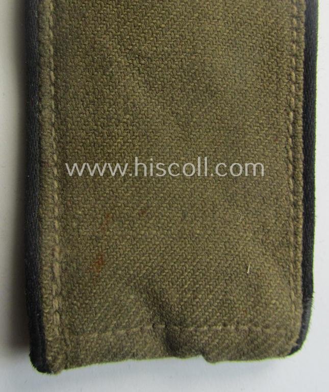 Regrettably single - but nevertheless rarely encountered! - WH (Heeres) 'tropical' (ie. truly 'DAK'-related!) EM-type shoulderstrap as was intended for a: 'Soldat der Pionier-Trpn.' — image 2