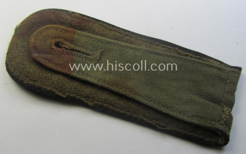 Regrettably single - but nevertheless rarely encountered! - WH (Heeres) 'tropical' (ie. truly 'DAK'-related!) EM-type shoulderstrap as was intended for a: 'Soldat der Pionier-Trpn.' — image 3