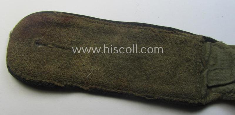 Regrettably single - but nevertheless rarely encountered! - WH (Heeres) 'tropical' (ie. truly 'DAK'-related!) EM-type shoulderstrap as was intended for a: 'Soldat der Pionier-Trpn.' — image 4