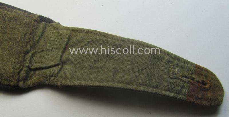 Regrettably single - but nevertheless rarely encountered! - WH (Heeres) 'tropical' (ie. truly 'DAK'-related!) EM-type shoulderstrap as was intended for a: 'Soldat der Pionier-Trpn.' — image 5