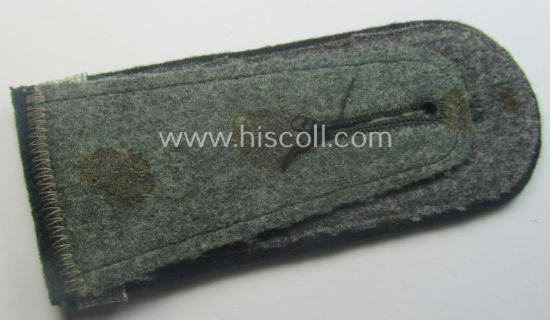 Single - but neverthless scarcely seen! - WH (Heeres) EM-type (ie. 'M40-pattern, rounded-style) 'cyphered' shoulderstrap as was specifically intended for usage by a: 'Soldat u. Uffz.-Anwärter des Pionier-Bataillons 14' — image 3