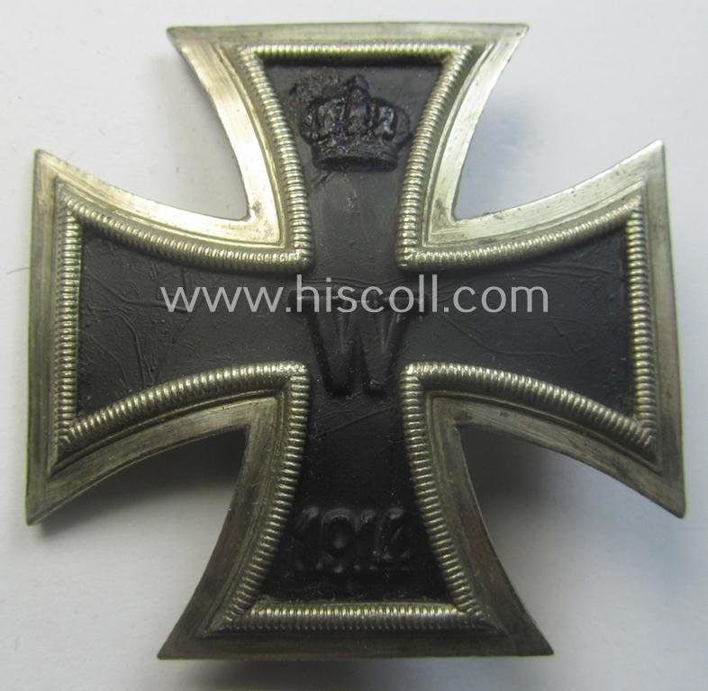 WWI-period, Iron Cross 1st class (or: 'Eisernes Kreuz 1. Klasse') being a nicely preserved- (albeit typical non-maker-marked!) example (that was presumably produced in the late thirthies) — image 2