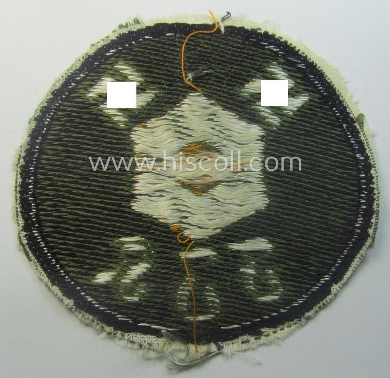 Minimally used - and with certainly rarely encountered! - (larger-sized!) SA- (ie. 'Sturmabteilungen'-) related, arm-patch as executed in the neat 'BeVo'-weave pattern as was intended for a member serving with the: 'SA-Feldjägerkorps' — image 3