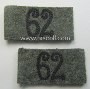 Pair of WH (Heeres) 'Pioniere'-related, so-called: regimental shoulderstrap-'slip-ons' (ie. 'Schulterstück-Überschuben') …
