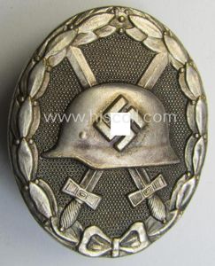 Attractive - and fairly luxuriously-styled! - 'Verwundeten-Abzeichen in Silber' being …