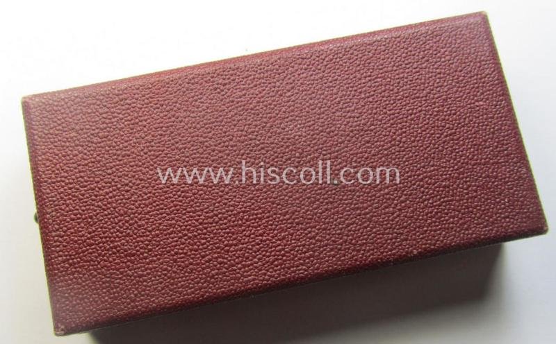 WH Czech-occupation- (ie. 'Anschluss'-) medal: '1. Oktober 1938' that comes with its period-attached 'PB-Spange' and that comes stored in its bordeaux-red-coloured- and/or non-maker-marked etui — image 9