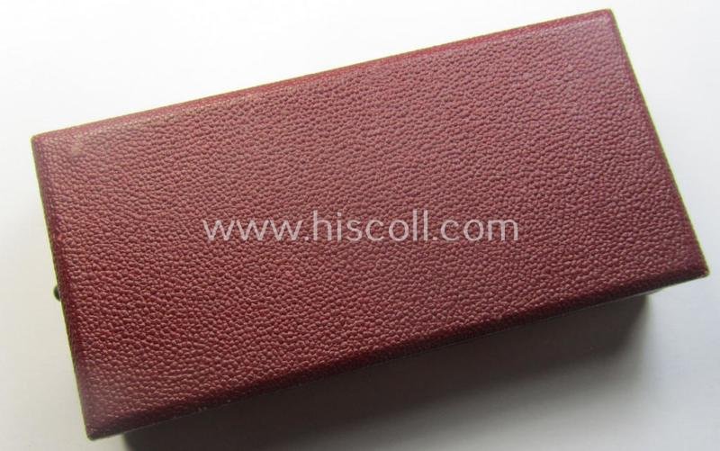 WH Czech-occupation- (ie. 'Anschluss'-) medal: '1. Oktober 1938' that comes with its period-attached 'PB-Spange' and that comes stored in its bordeaux-red-coloured- and/or non-maker-marked etui — image 8