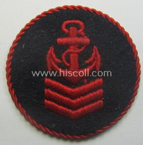 Marine-HJ (ie. 'Marine-Hitlerjugend') arm-badge aka: 'Ärmelabzeichen Reichsseefunkprüfung C' (or naval-HJ, …