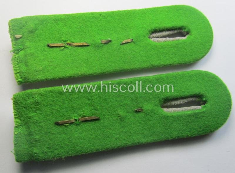 Truly used- and/or tunic-removed pair of WH (Heeres), neatly 'cyphered' officers'-type shoulderboards: 'Oberleutnant eines Pz-Grenadier-Lehr-Rgts.' — image 3