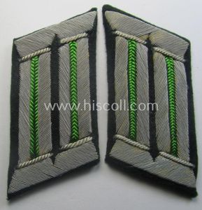 Pair of WH (Heeres) collar-tabs (ie. 'Kragenspiegel für Offiziere'): 'Panzer-Grenadier-Trpn.'