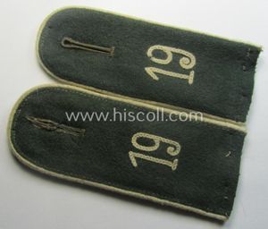 Pair of WH (Heeres) neatly 'cyphered', EM-type shoulderstraps: 'Soldat des …