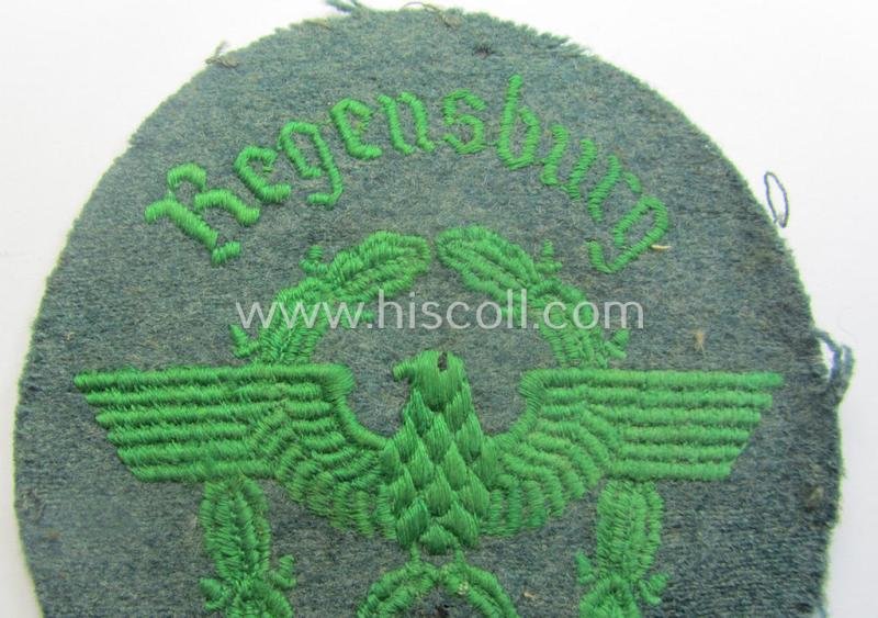 'Polizei o. Gendarmerie'-related arm-eagle (ie. 'Ärmeladler'): 'Gendarmerie Regensburg' — image 2