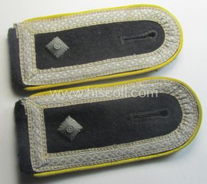 Waffen-SS NCO-type shoulderstraps: 'SS-Oberscharführer' who served within the: 'Waffen-SS Nachrichten-Trpn.'
