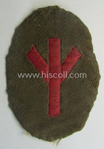 Truly used, SA (ie. 'Sturmabteilungen') trade- or specialist-armbadge as executed …