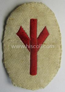 Truly used, HJ/BDM (ie. 'Hitlerjugend'/'Bund Deutscher Mädel') trade- or specialist-armbadge …