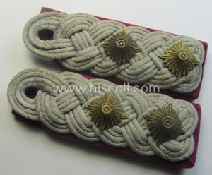 Pair of WH (Heeres) officers'-pattern shoulderboards as piped in the …