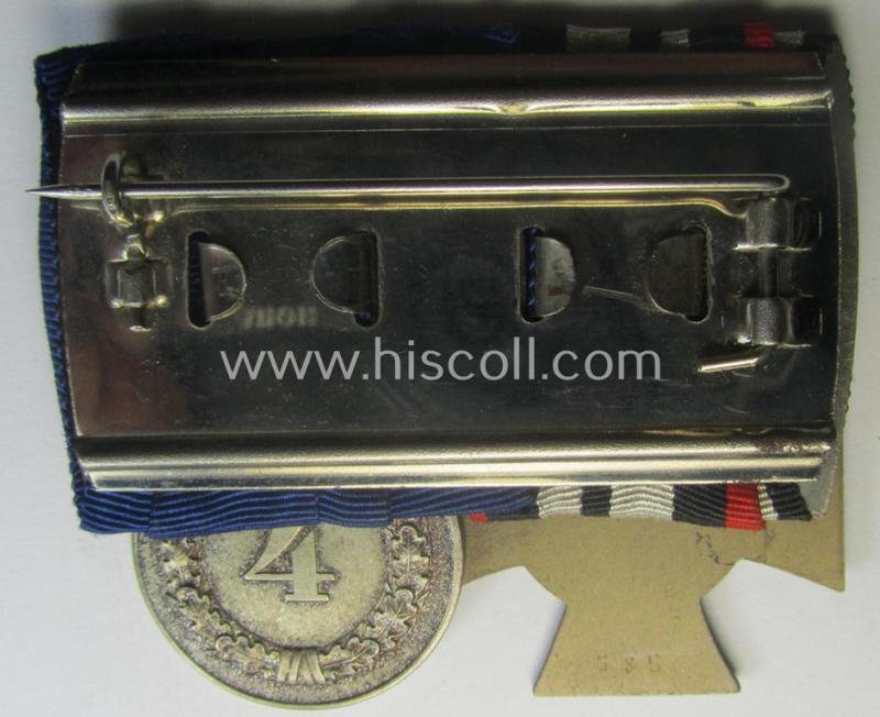 Interesting, 'Orden- o. Doppelspange' depicting a: 'Kriegsteilnehmerkreuz ohne Schwn.') and a: 'WH KM o. Heeres Dienstauszeichnung für 4 Jahre t.D.' — image 4