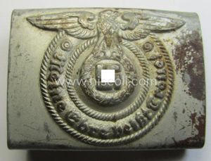 Waffen-SS, EM- (ie. NCO-) type belt-buckle (being a typical, unmarked …