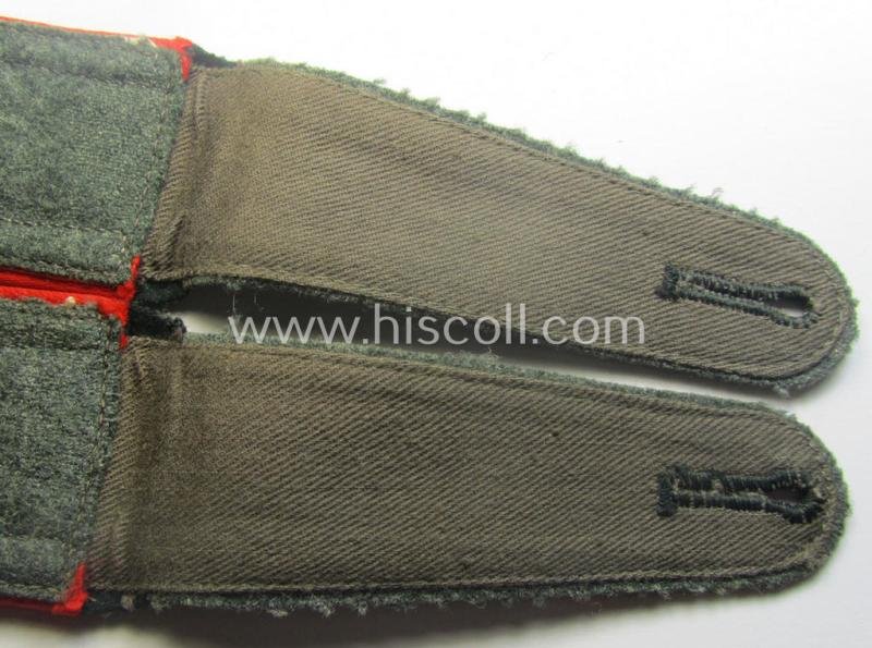 Pair of WH (Heeres) early-war-period- (ie. 'M40'-pattern) NCO-type shoulderstraps as was intended for usage by an: 'Unterwachtmeister eines (Sturm)Art.-Abts. o. Rgts.' — image 5