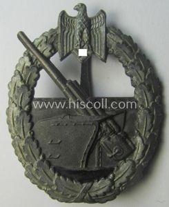 WH (Kriegsmarine) 'Marine-Artillerie-Abzeichen' being a typical zinc- (ie. 'Feinzink'-) based …