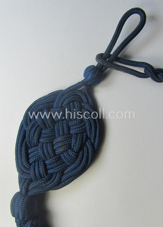 WH (Kriegsmarine) 'Schützenschnur für Gewehrschützen der 2. Stufe' (ie. naval rifle-shooting-lanyard of the second class) as was specifically intended for usage by the various 'Kriegsmarine'-troops — image 2