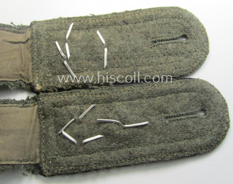 Pair of WH (Heeres) NCO-type shoulderstraps: 'Stabsfeldwebel o. Spiess einer Pionier-Abtlgs.' — image 4