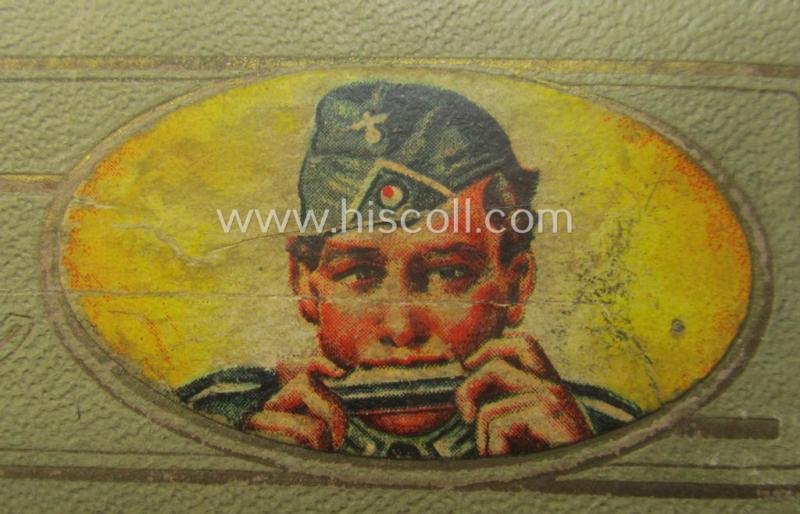 TR-era- (ie. 'Deutsche Wehrmacht'-) related harmonica entitled: 'Grüsse aus der Heimat' that came stored in its original and/or carton-based box ie. etui — image 2